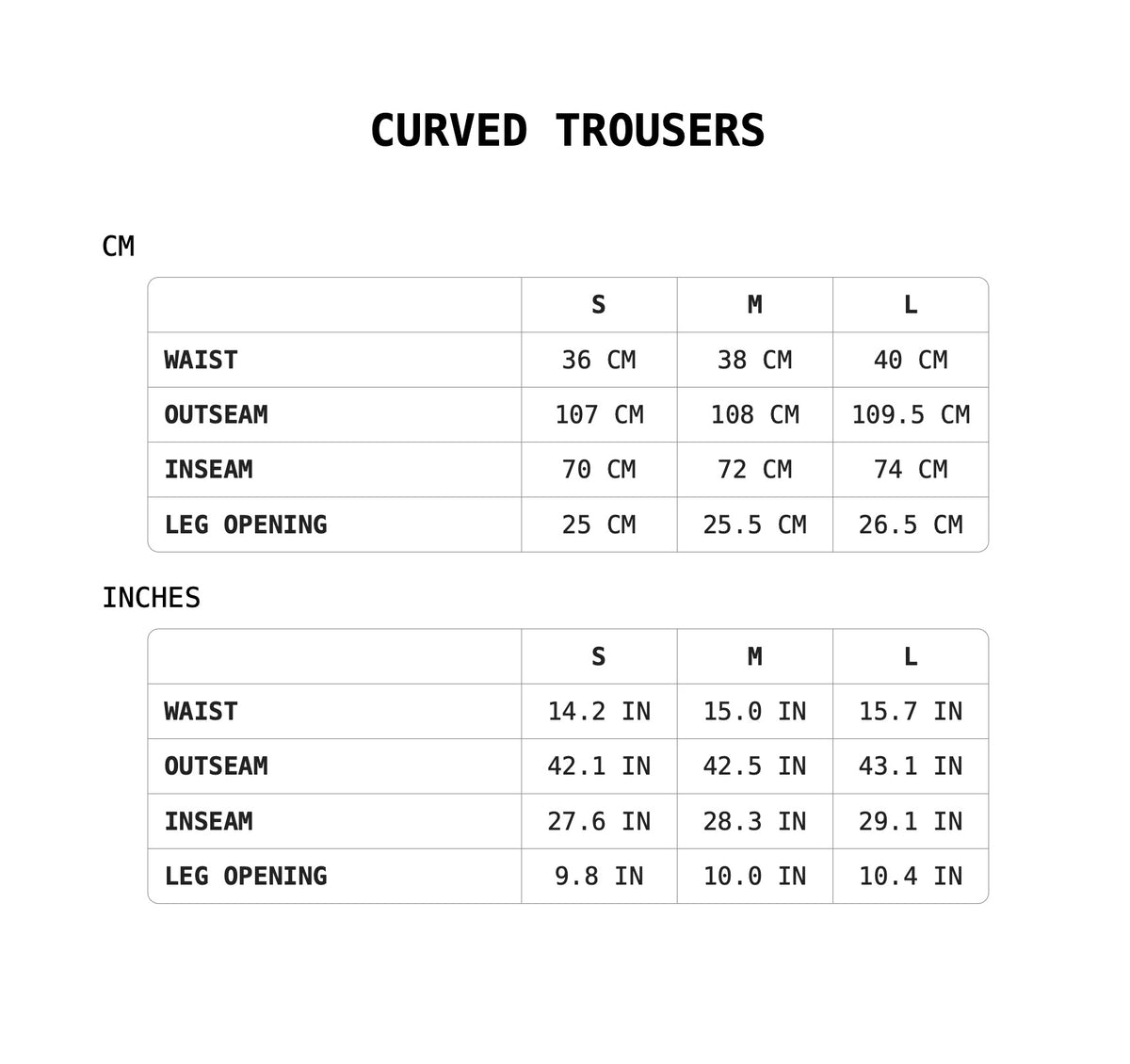 Size Guide