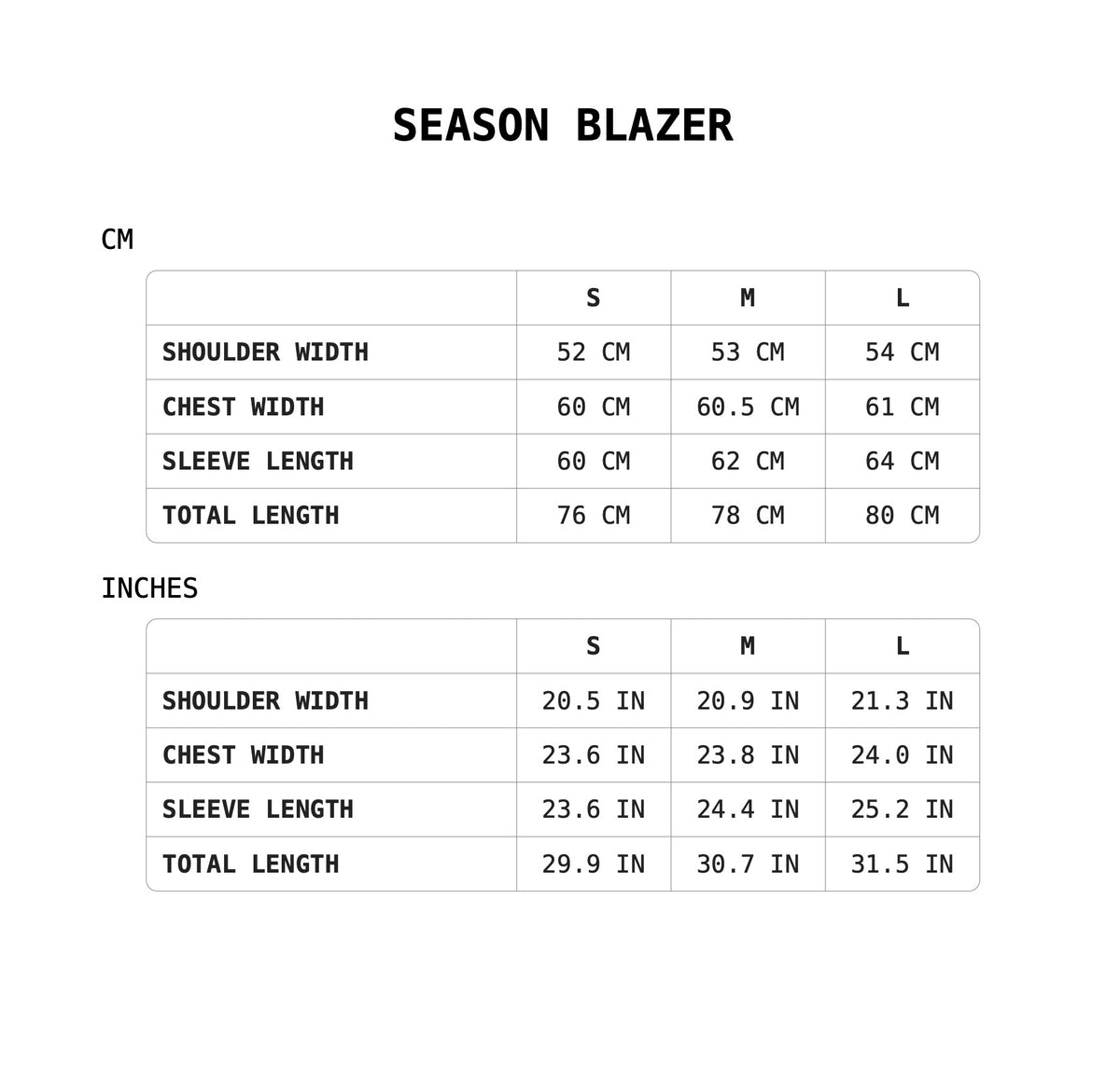 Size Guide