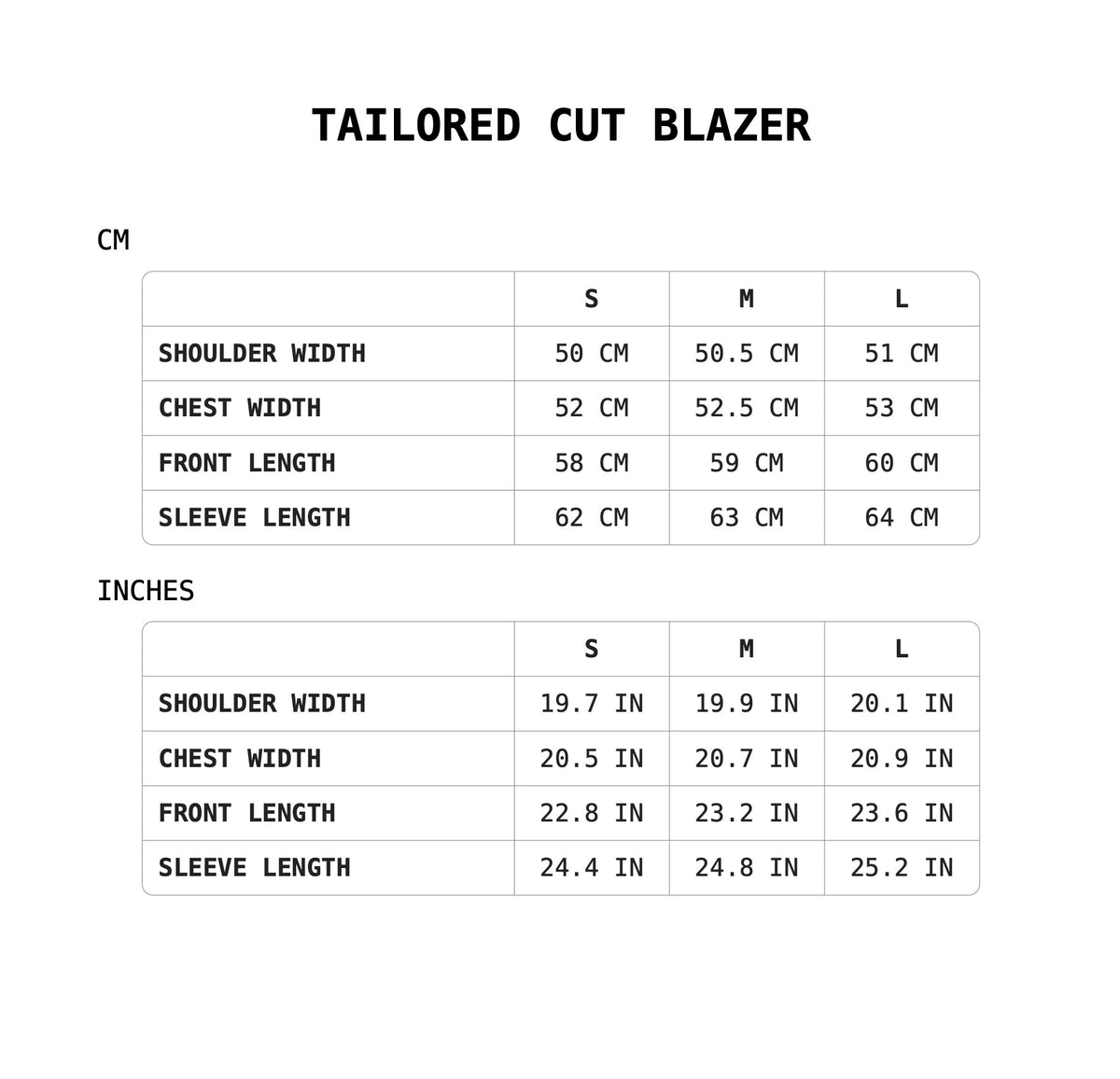 Size Guide