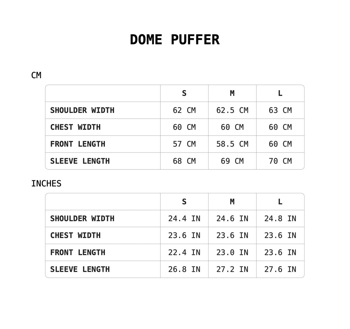 Size Guide