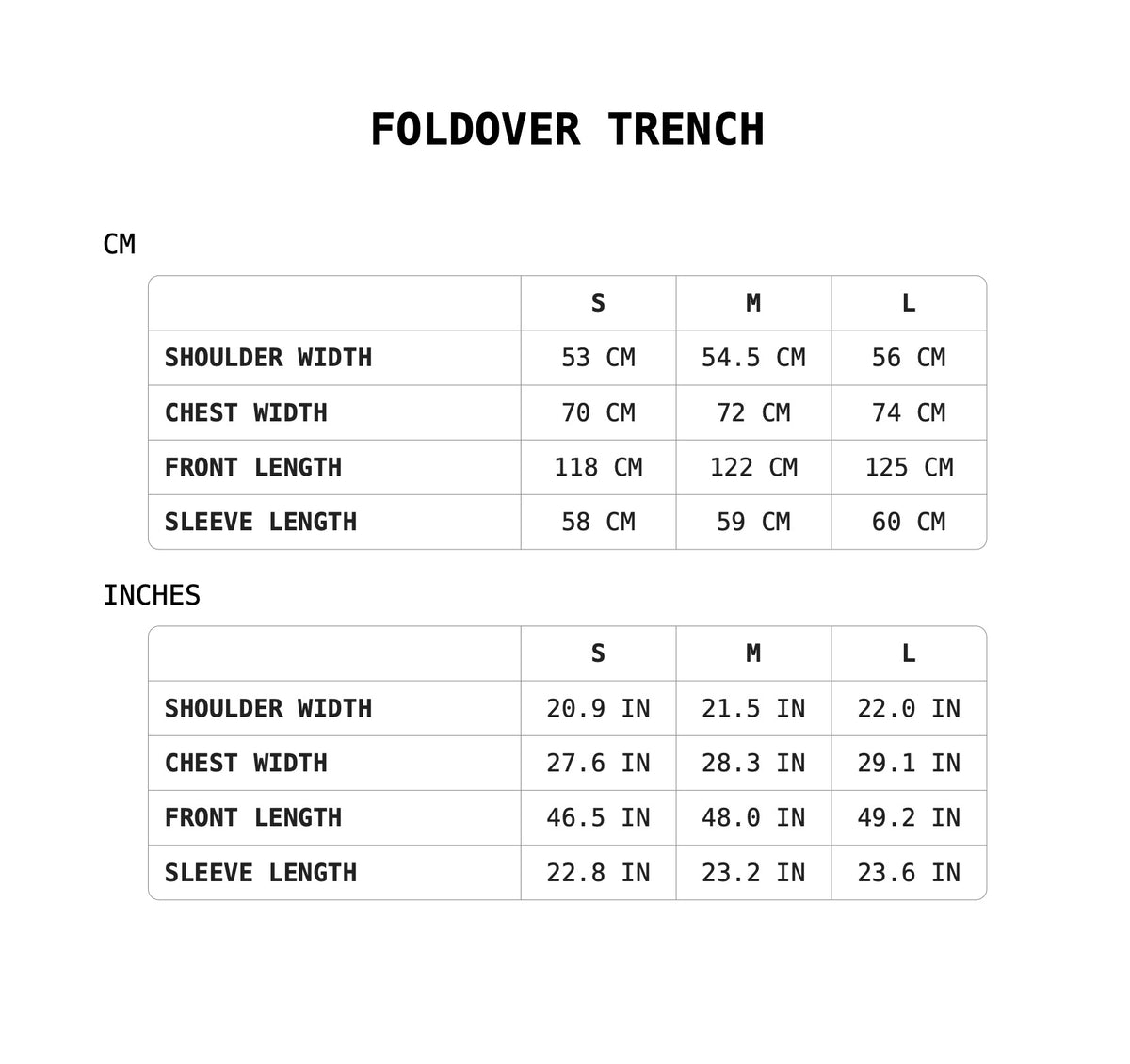 Size Guide