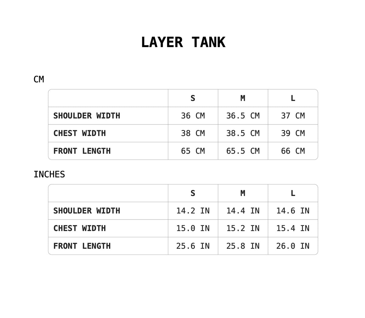 Size Guide