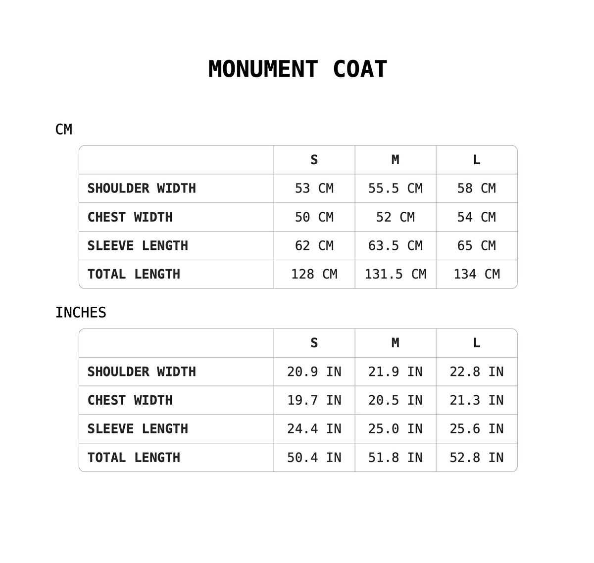 Size Guide