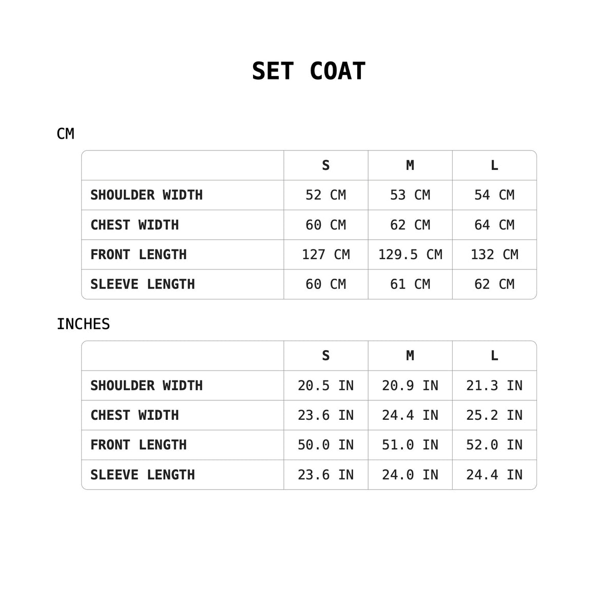 Size Guide